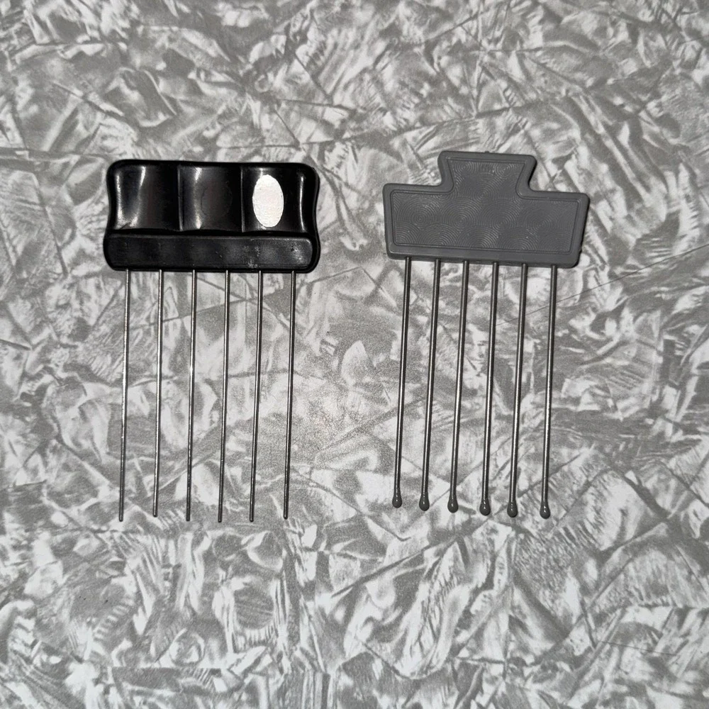 Goody Hair Grey Pick Comb Tease Lift Metal Purse Travel 3.5